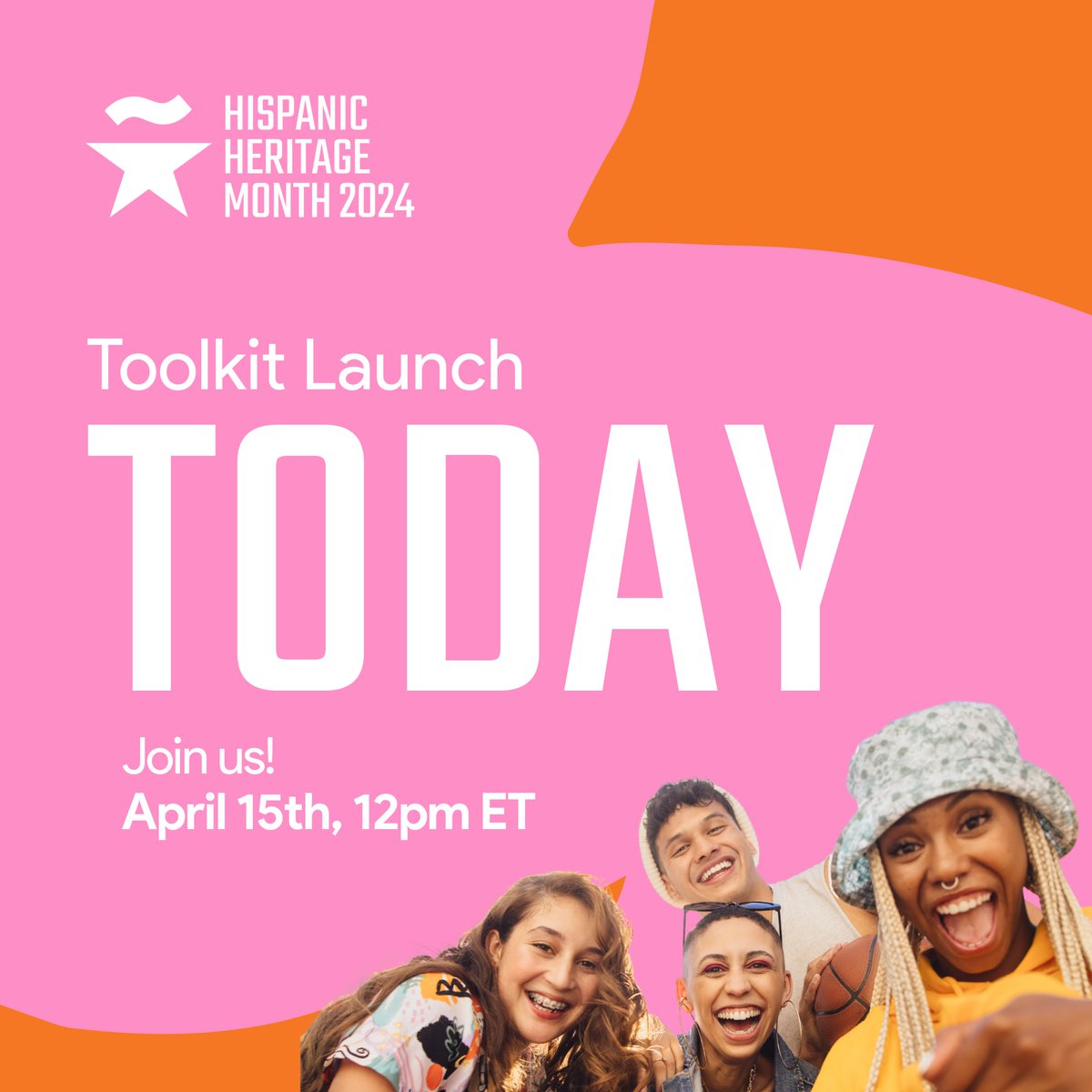 Register now! ➡️bit.ly/HHMToolkitLaun… Whether you are a company, organization, or individual, stay tuned for customization opportunities. Take action for the Latino community this #HispanicHeritageMonth and amplify and celebrate #HispanicStars 🌟 #TogetherWeShine