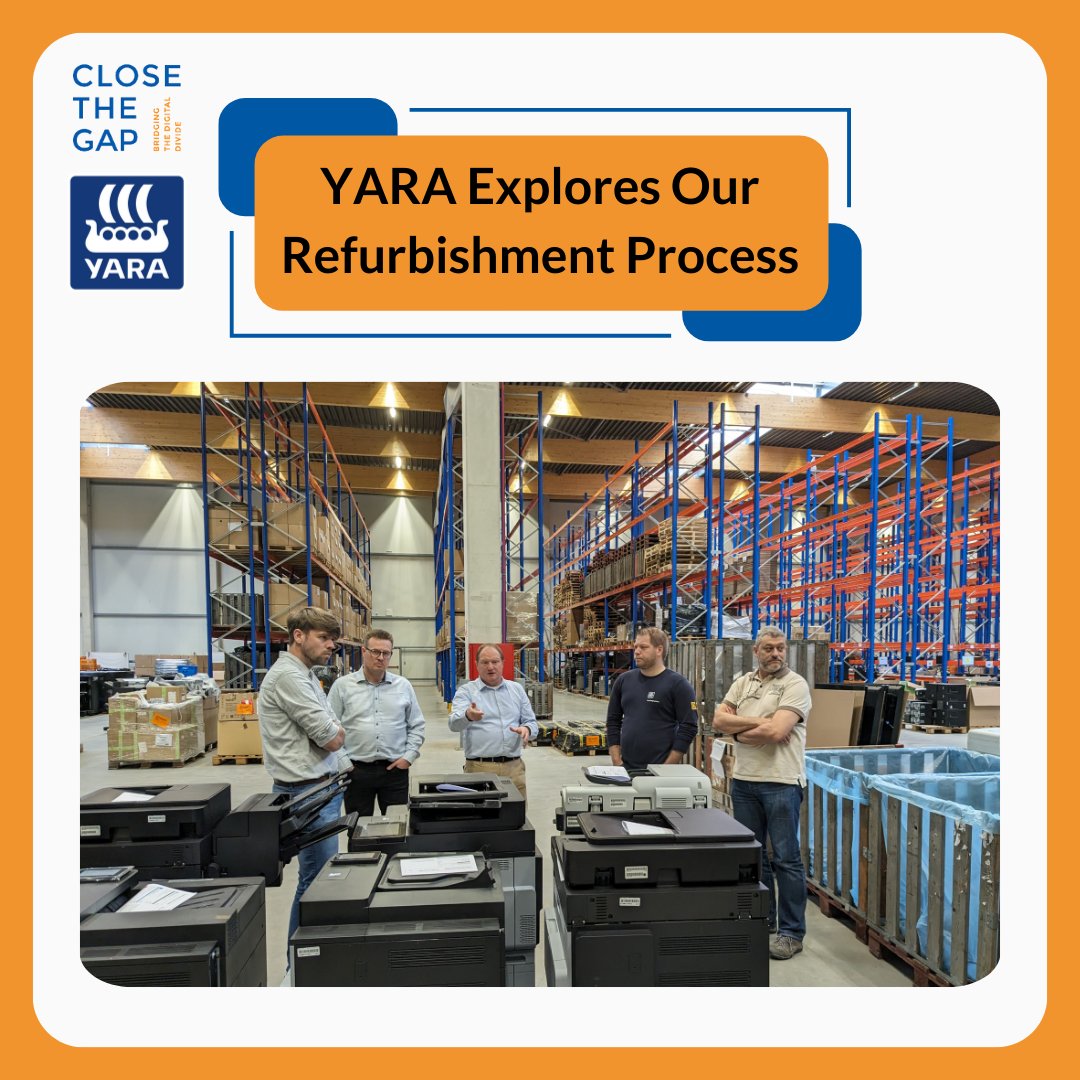 Last Thursday, we had the pleasure of welcoming representatives from Yara Belgium, the  We are looking forward to expanding our collaboration with Yara to other countries. 🔄🌍  #ClosetheGapChallenge #DigitalInclusion #Yara #CtGCircular #Belgium #Tech4All #ComputerDonation