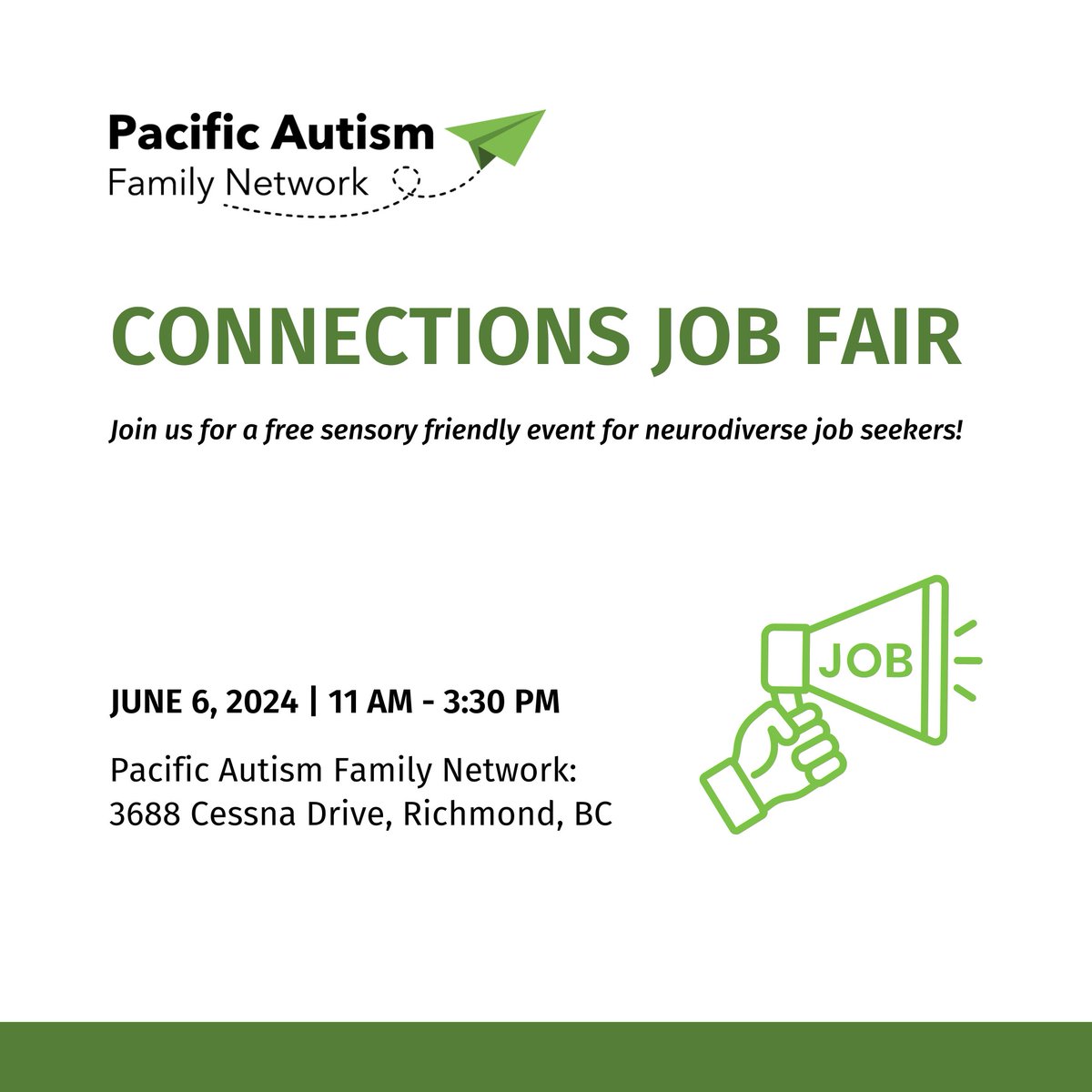 We're delighted to announce our first-ever inclusive and sensory-friendly job fair at #PAFN Richmond, showcasing our commitment to supporting #neurodiverse job seekers and nurturing inclusive workspaces! Limited capacity - register today ➡️ ow.ly/mNxp50Rg28e