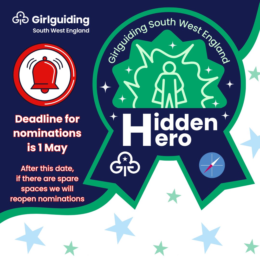 Note: the deadline for nominations for our Hidden Heroes event is 1 May. After this, if there are spaces left we will reopen nominations again. 🏆 Nominate the Hidden Heroes you know here before 1 May 🔗 ow.ly/XI9M50QQ1Q0 #GGSWE #GGSWEHiddenHero