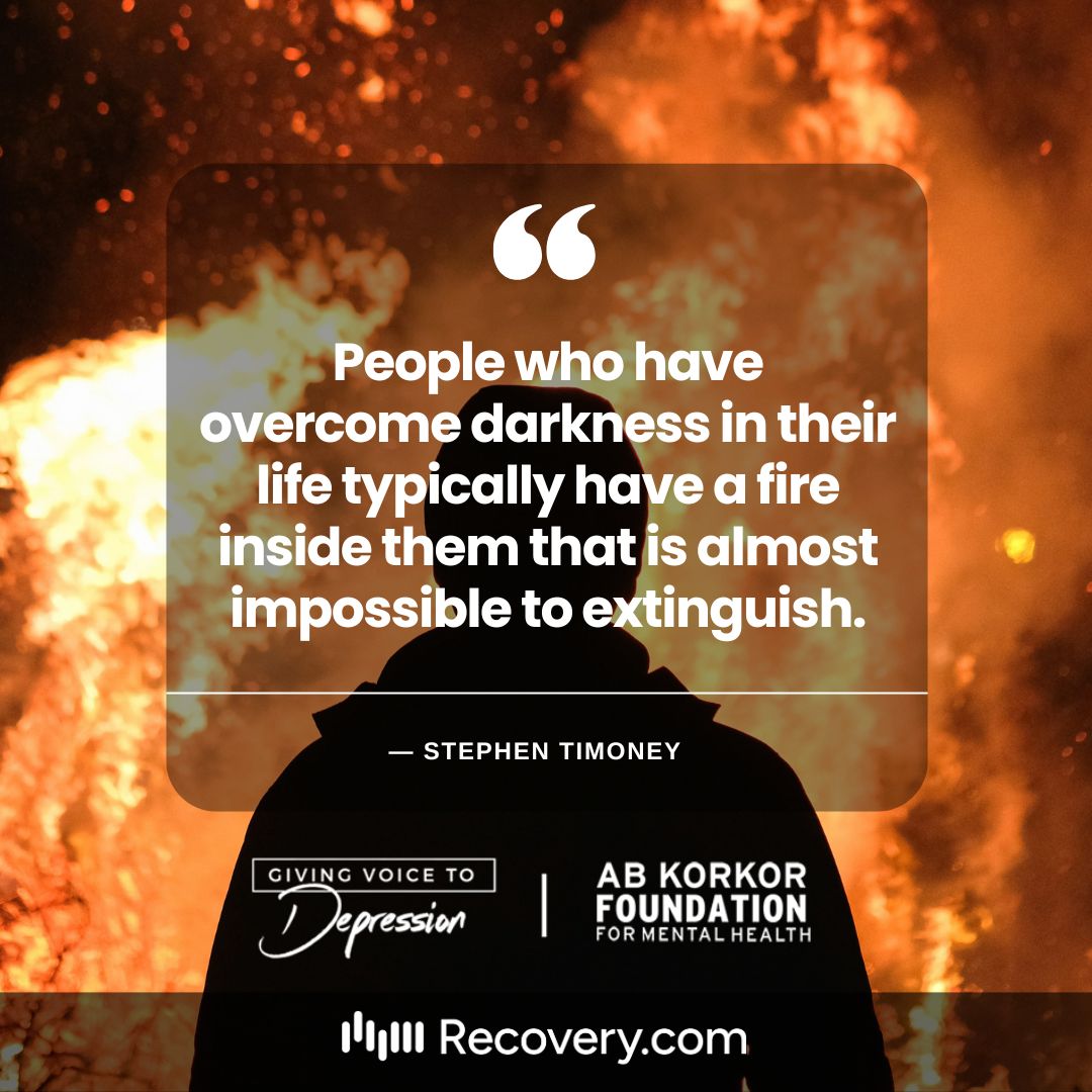 From the inside, it’s unfathomable that people with depression can be mistaken for being weak. Fighting a battle with your own mind takes strength 🤜 🧠 💪 Listen to our library of 400+ podcasts at givingvoicetodepression.com