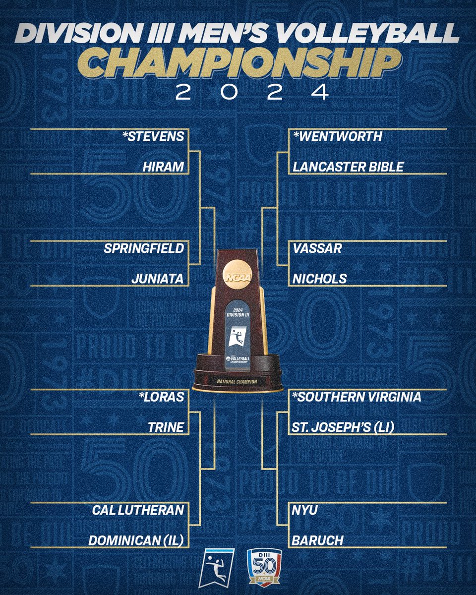 The bracket is here 🤩🏆

🔗 on.ncaa.com/24D3MVBbracket

#D3vb | #WhyD3