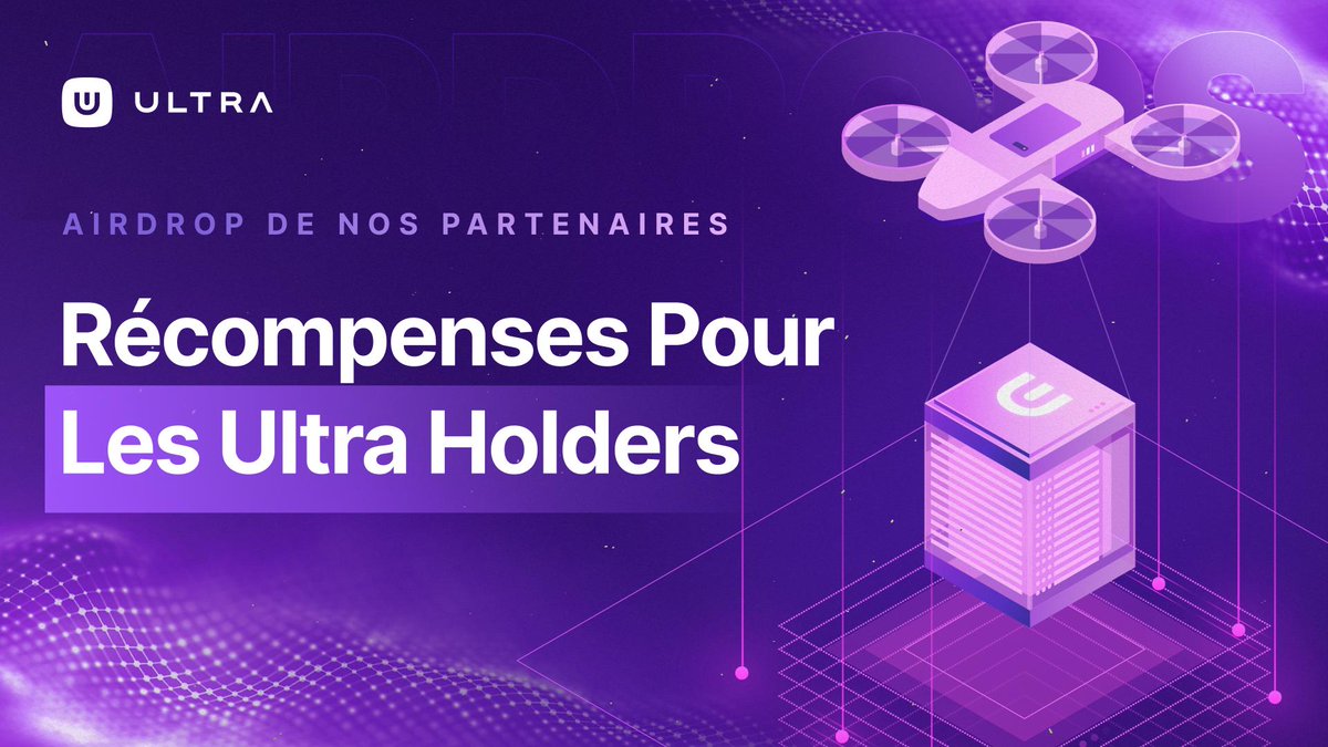 🌟Profitez d'airdrops exclusifs avec Ultra🌟

Nous offrons de nouvelles récompenses à la communauté Ultra !

Soyez éligibles aux airdrops de nos partenaires en :

🔹Détenant des $UOS pour rentrer dans les catégories Bronze, Argent et Or. 
🔹Possédant des uniqs Ultra Legacy.
