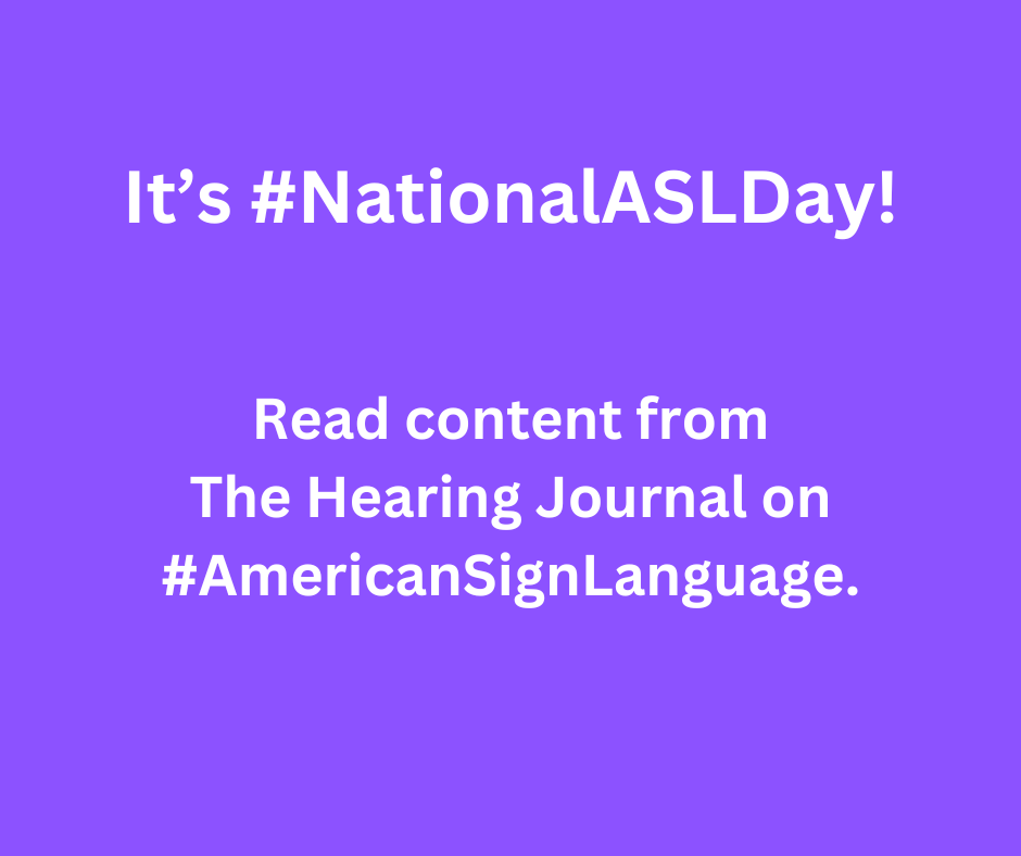 HearingJournal's tweet image. Serving Families Who Have Adopted Children with Hearing Loss ow.ly/f9Ex50RfRmC
#NationalASLDay #AmericanSignLanguage