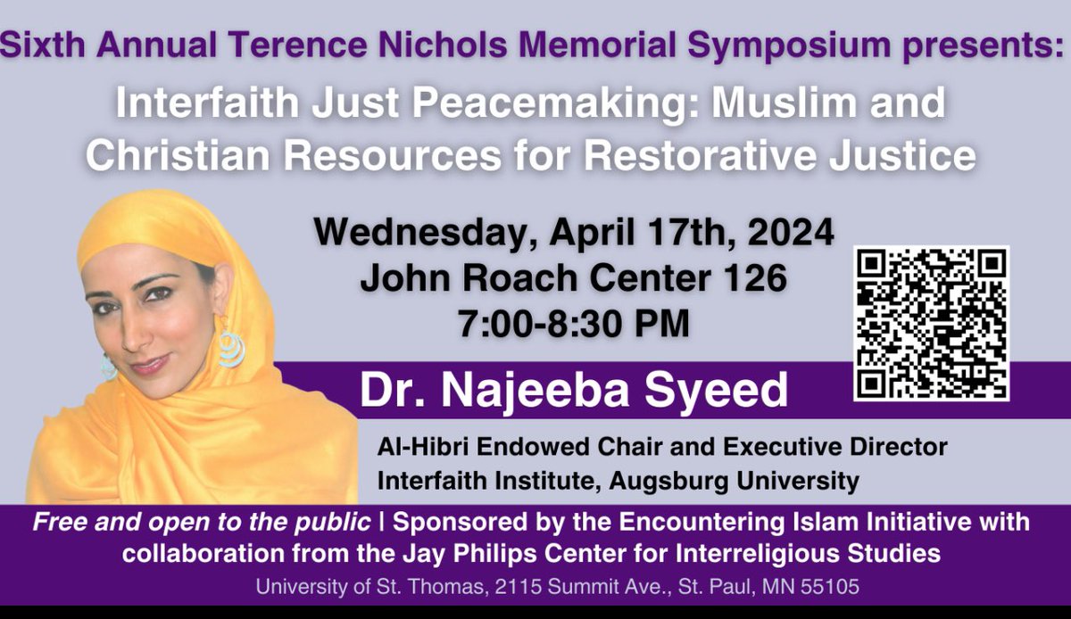 Our Executive Director will be delivering the Sixth Annual Terence Nichols lecture University of St. Thomas this Wednesday in St. Paul. Register here, free and open to public: tinyurl.com/6f7fez2s