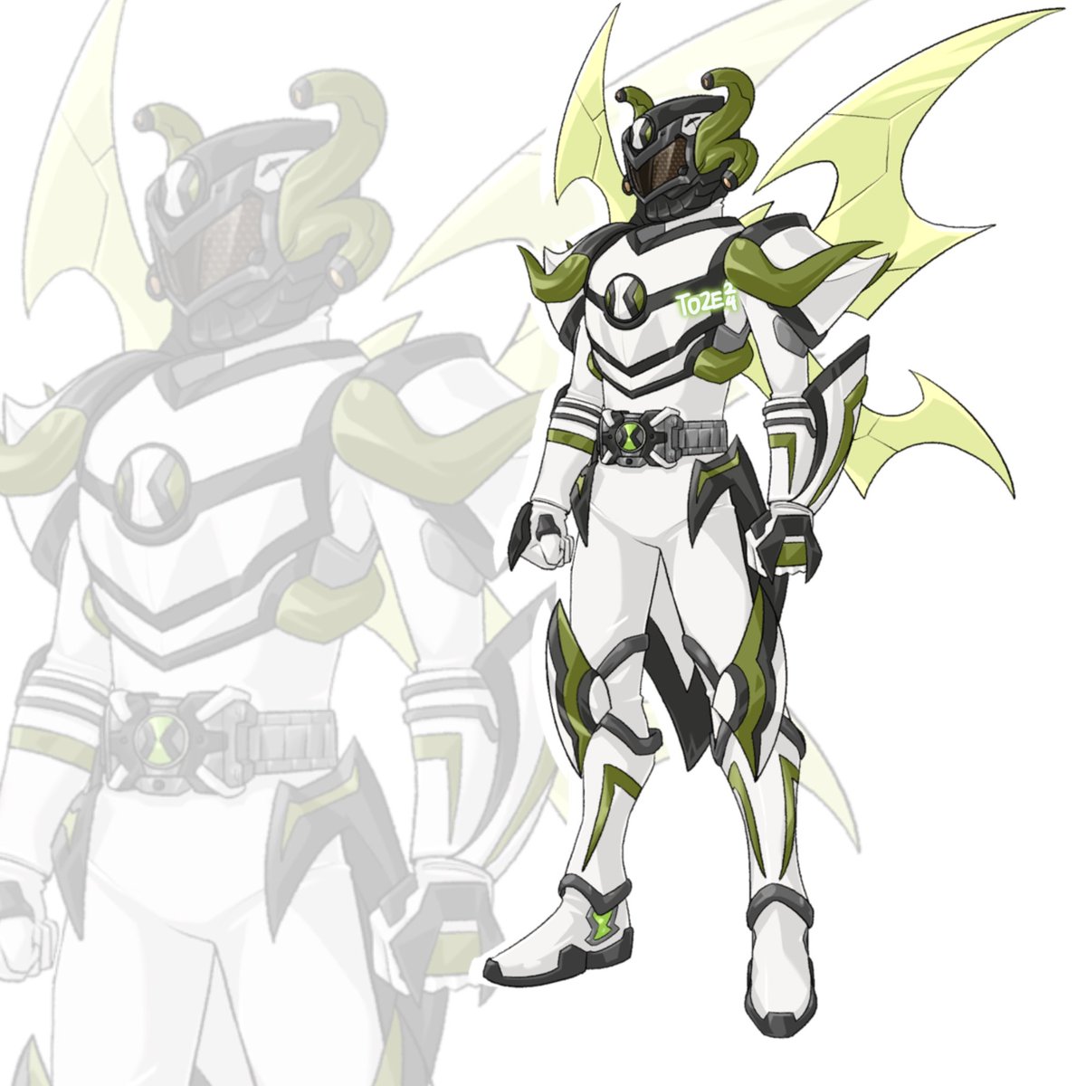 「TokuXBen10Kamen Rider Omnitrix Stinkfly 」|TO ZEのイラスト