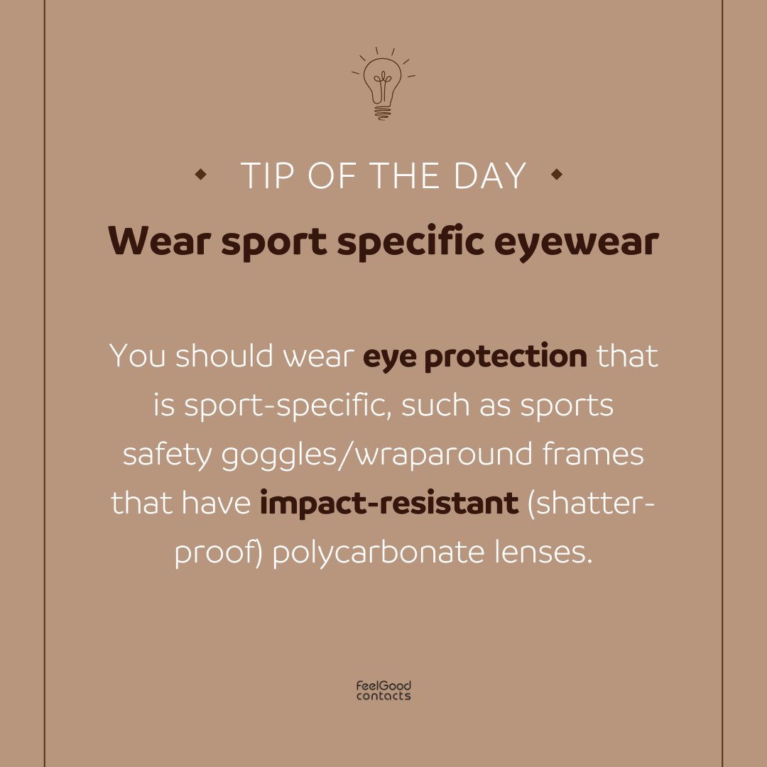 Did you know? Nearly 30,000 sports-related eye injuries are treated in U.S. emergency rooms each year, and 90 percent of these eye injuries could be avoided by wearing protective eyewear. #Sportssafetymonth #Sportspecificeyewear #Eyeweargoals