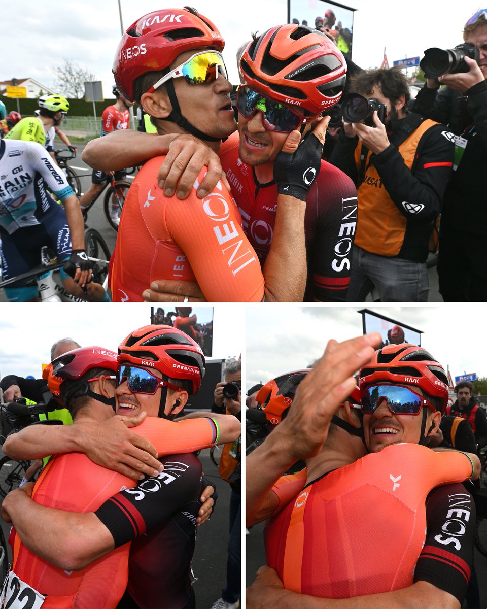 Michal Kwiatkowski 🤝 Tom Pidcock Amstel Gold Kazananları 🏆 #AGR2024