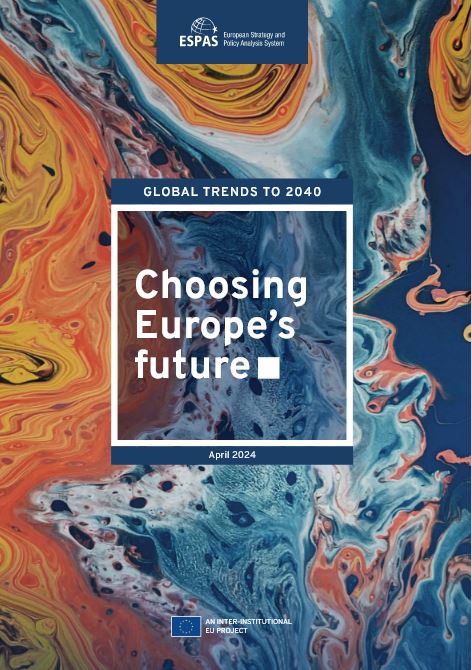 The EU Global Trends Report is out! with key global trends towards the year 2040 and their possible impact on the Union. Happy to have contributed to this with the colleagues from the other EU Institutions. #ESPAS espas.eu/files/espas_fi…