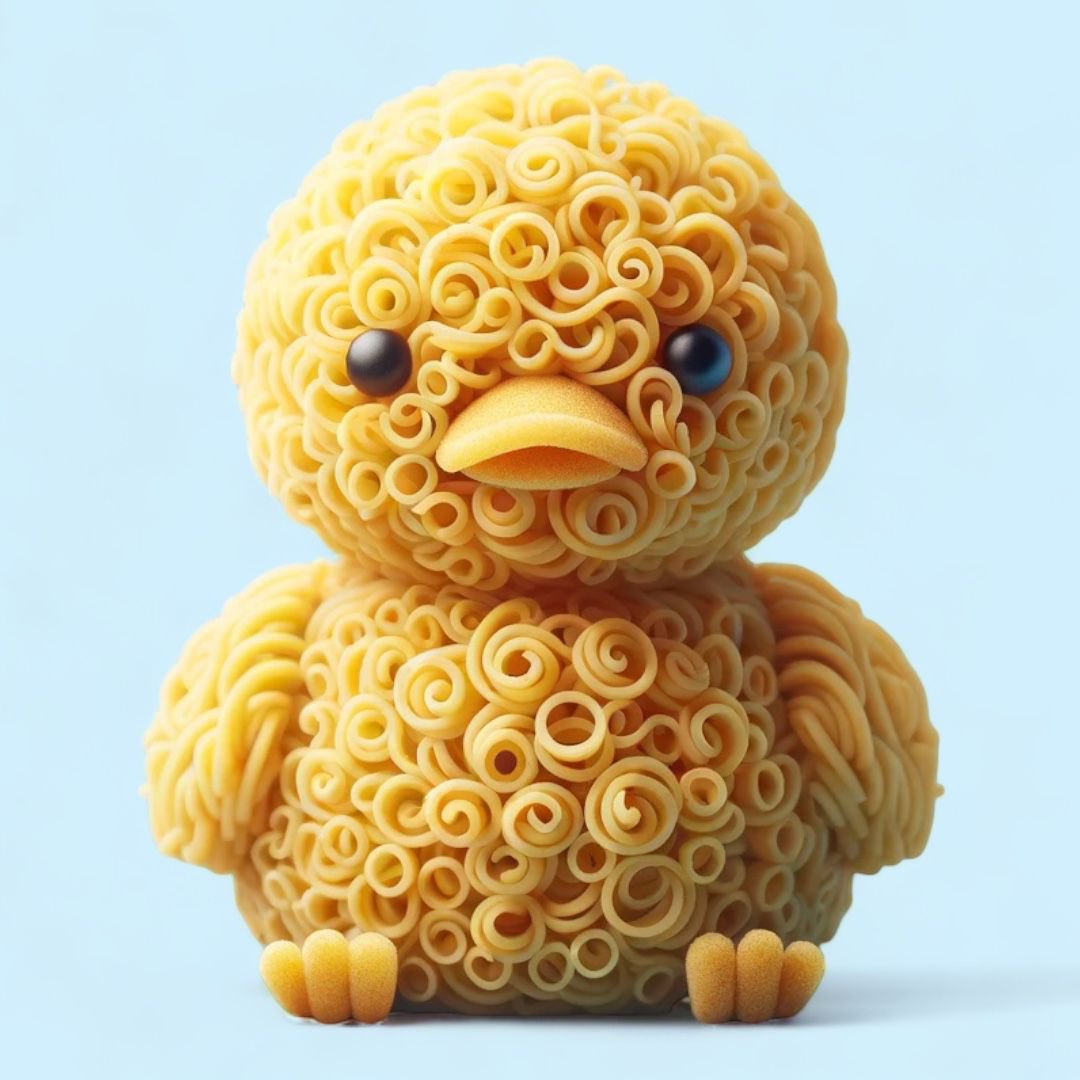 crypto_freak__'s tweet photo. 🐥💕 Say hi to the cutest #PastaChick in town! Hatching soon on #Base, this little NoodAnimal is all set to steal your heart! 🍜💖 Get ready to adopt your digital pet this week! #NFT #NoodAnimals #AdorableArt #Opensea #ETH https://t.co/pUjCgOXyuG