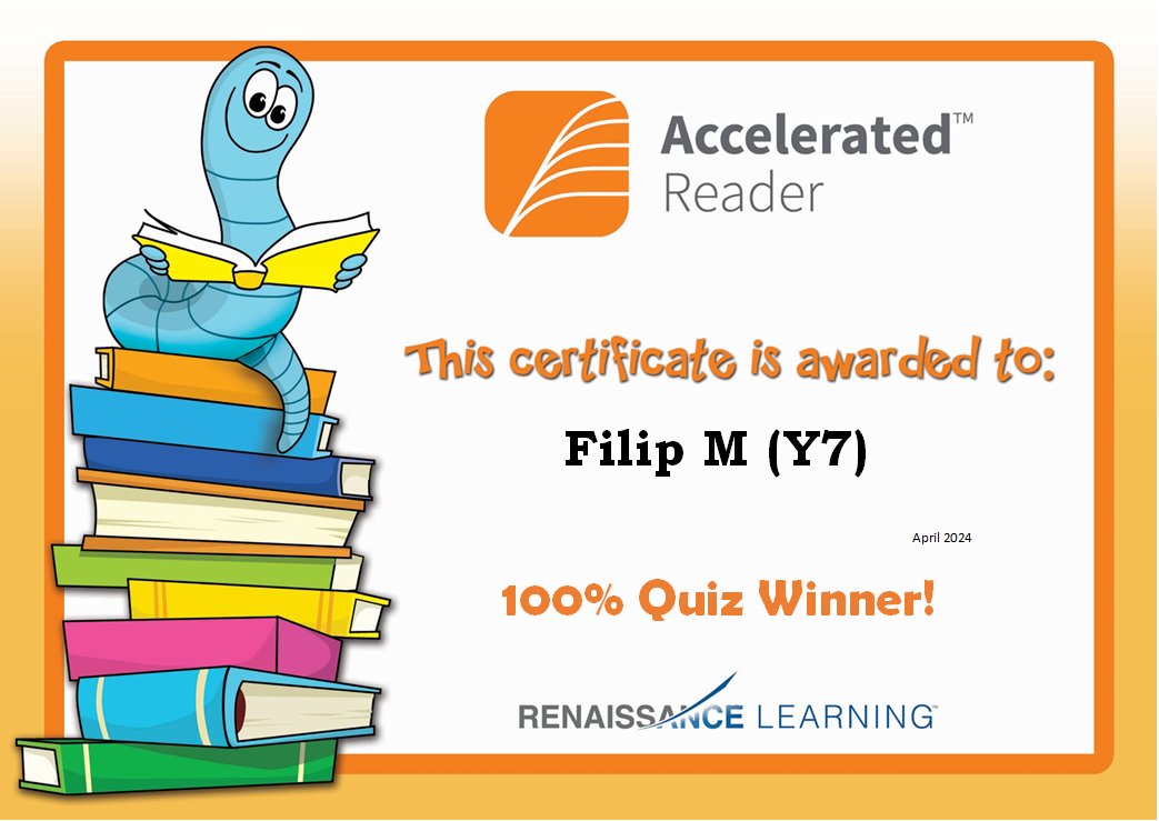Huge #Welldone to our @AccReader 100% #quiz winners - Harry & Filip 👏👏👏 #LoveToRead #Reading #Books