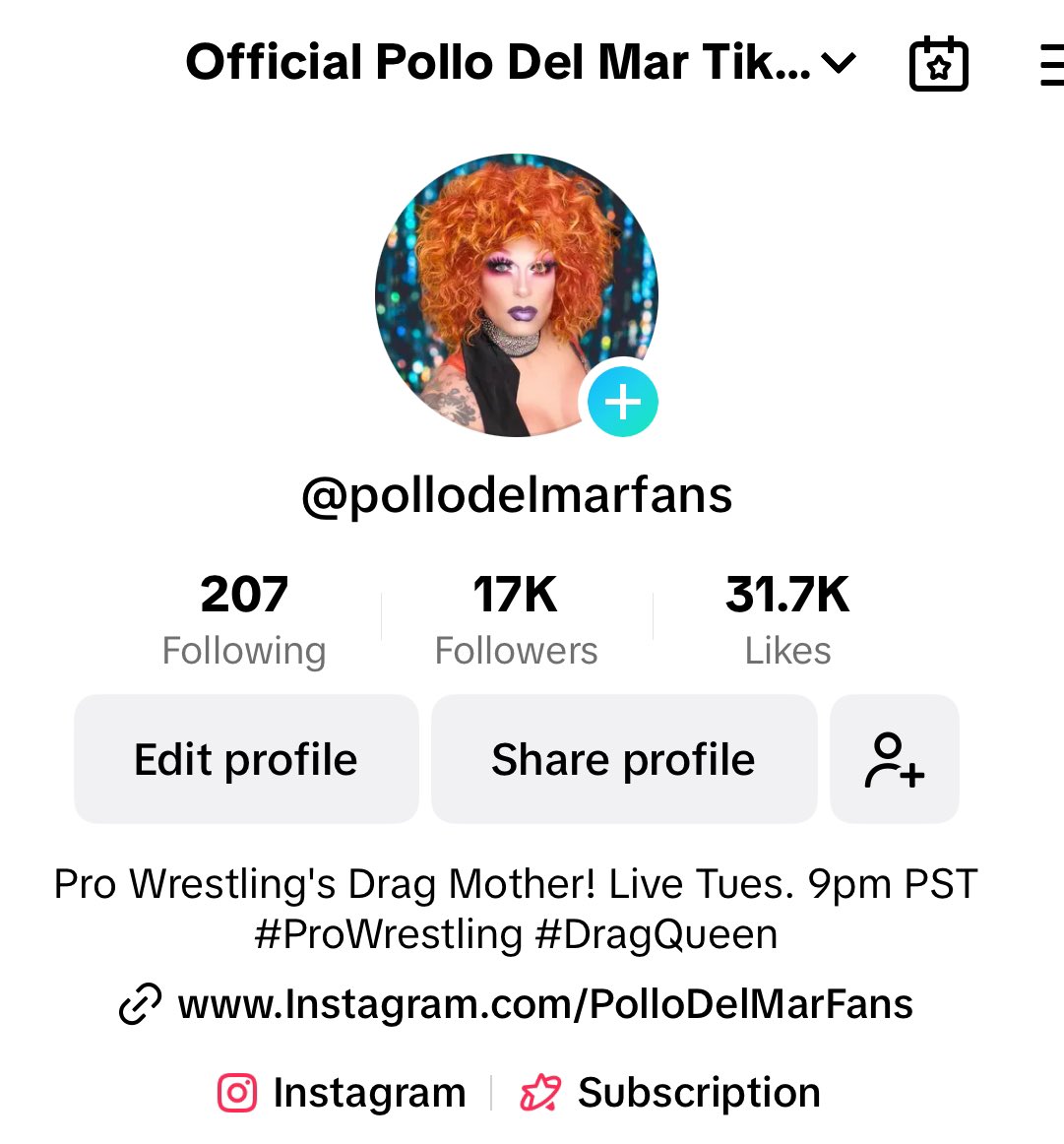 TheGlamazonPDM's tweet photo. Last night, we gained 500+ new #TiikTok followers — over 17K total — making it my largest social media presence.
Incredible talk about pro wrestling, drag & more. Check us out sometime & join the conversation.
Our next live is Tues, 8:30pm PST. https://t.co/kXirPwb5oc https://t.co/aR4IynApxs