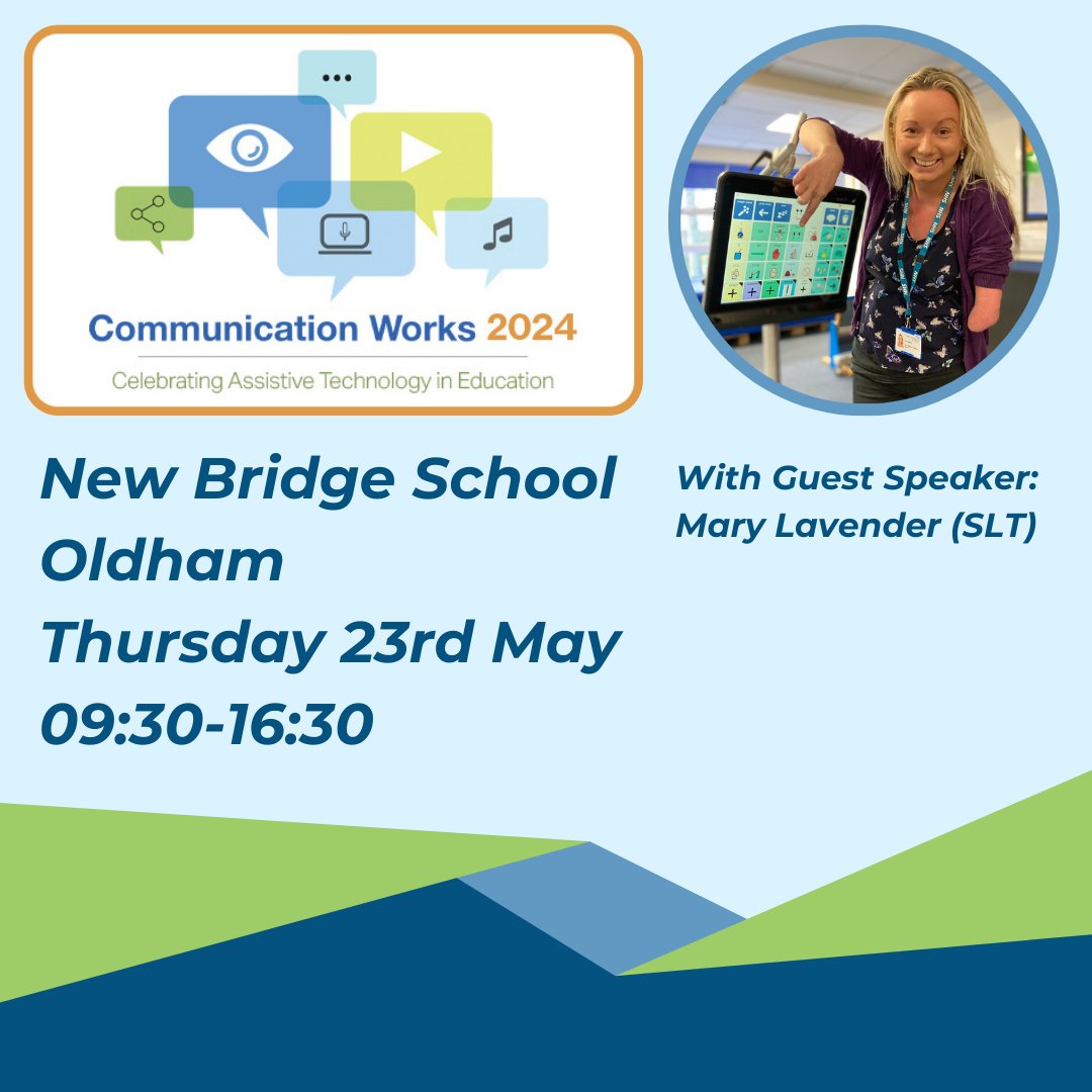 @LiberatorLtd Join us on Thurs 23rd May for Comm Works North 2024! This free to attend AT/AAC event will give attendees a chance to learn about a range of assistive/accessible tech, communication tools, digital strategies and person-centred approaches! acecent.re/3wnK7fR