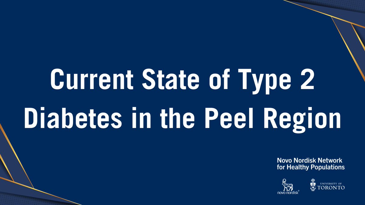 Today, we're launching our report, Current State of Type 2 Diabetes in the Peel Region. This report highlights the higher prevalence of type 2 diabetes in Peel and explores ways we can work towards change. healthypopulationsnetwork.utoronto.ca/current-state-…