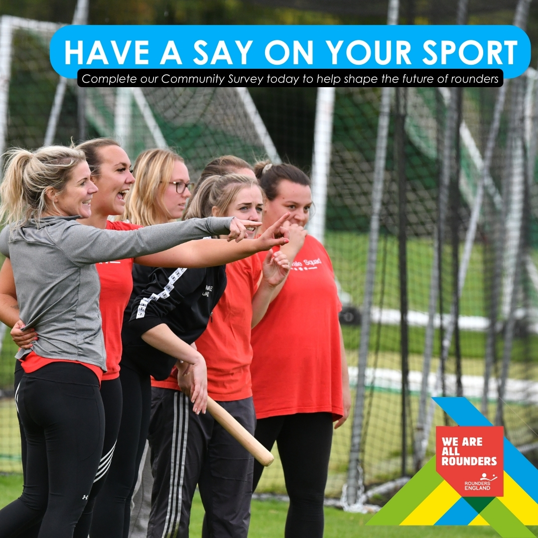 Have a say on your sport 🤔Our 2024 Community Survey is live and we want to hear from you❗️ Take 5 minutes to let us know you are involved with rounders and help us shape the next year of our sport😁 Survey➡️ bit.ly/CommunitySurve… #Rounders #RoundersEngland @SportEngland
