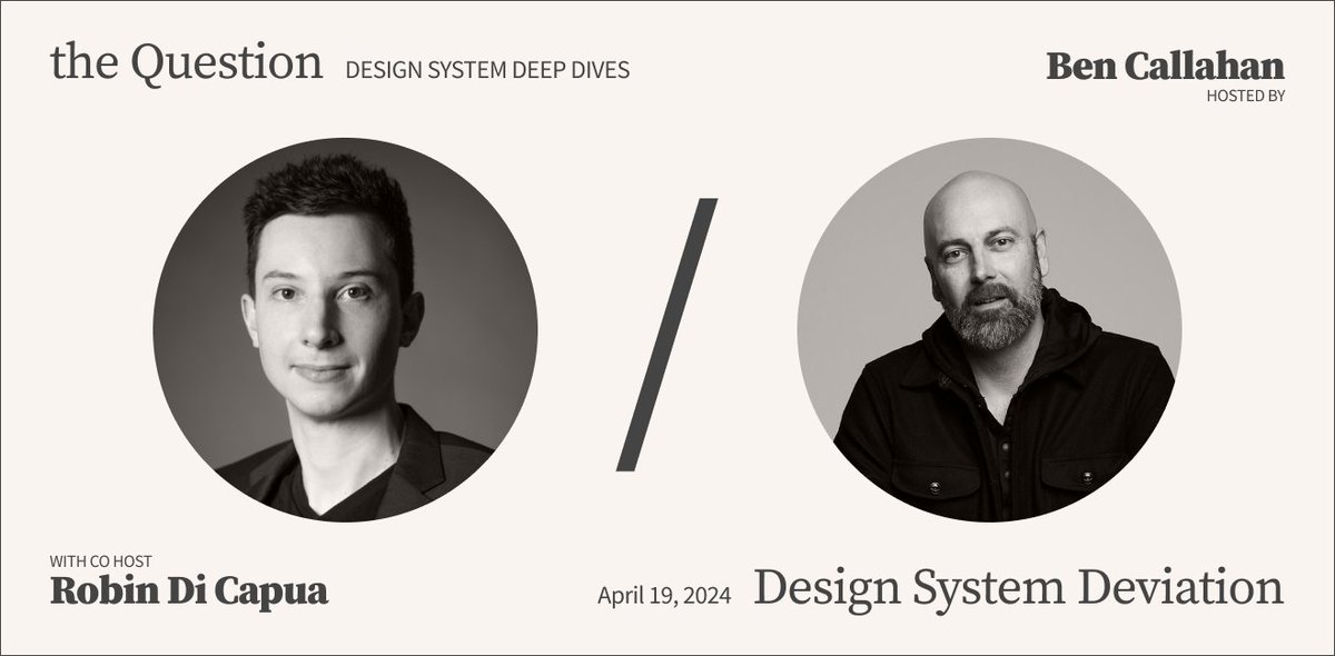 How do you handle #designsystem deviation? We're getting into this week on The Question. Share your experience in just a couple minutes to participate in the deep dive convo happening this Friday! Answer here ➡️ bit.ly/3VZomxr