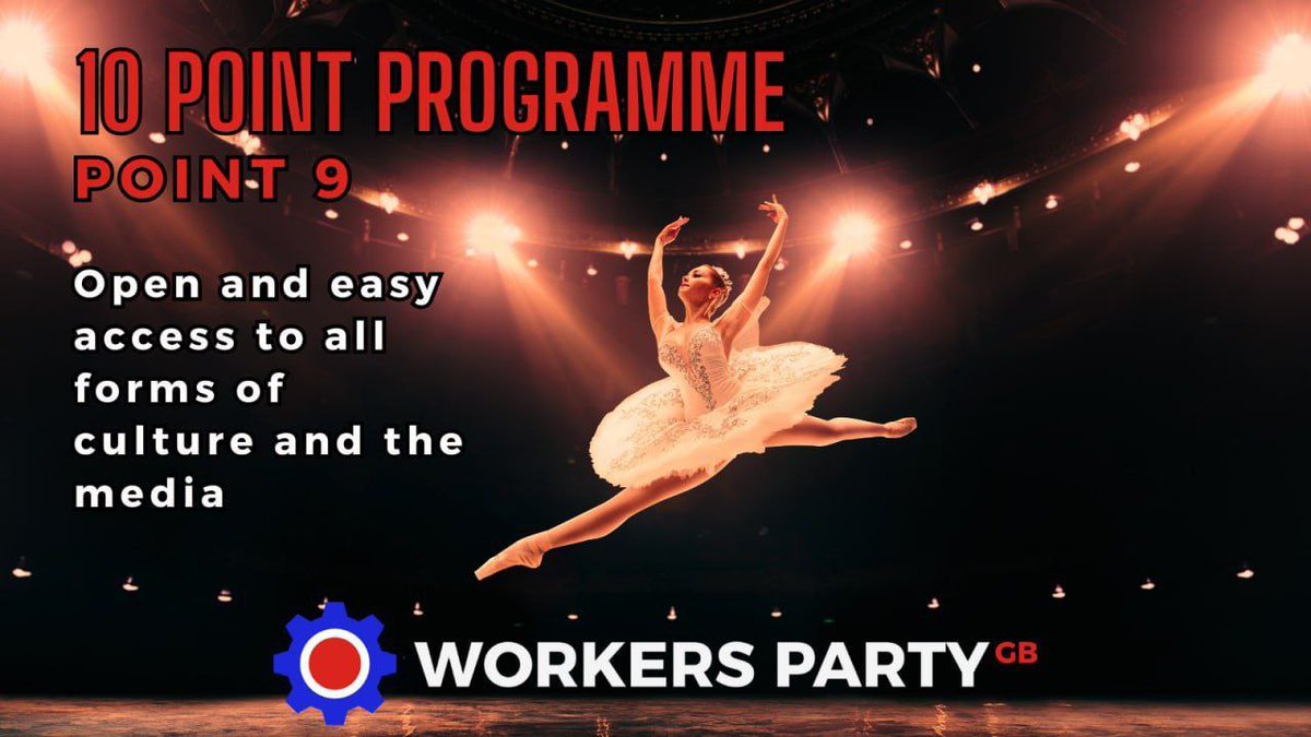 One of the things I like about the @WorkersPartyGB is their commitment to diversity and the arts. #workersUnite #arts