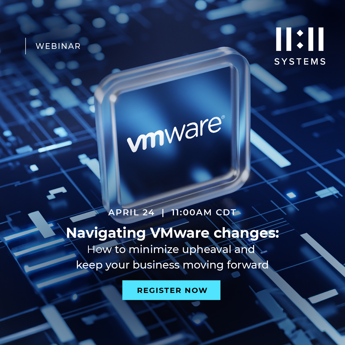 With the changes brought about by Broadcom’s acquisition of VMware, many organizations are unprepared. On April 24, we’ll discuss why 11:11’s close association as a VMware Pinnacle Partner can provide you with the best pricing and solution optimization. 1111systems.com/wb-apr-vmware/…