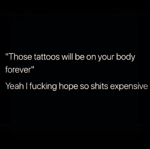 That is the general idea! 🖤🙄 #tattoos #tattoolife
