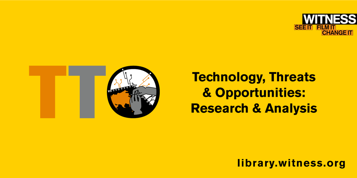 At WITNESS, we prepare, not panic 👉🏾gen-ai.witness.org 👀

🔖📚 Our online resource library spotlights curated research + findings on the challenges & opportunities #Deepfakes, #SyntheticMedia & #GenAI bring for #HumanRights defenders. 

💡Learn more: wit.to/TTO-collection