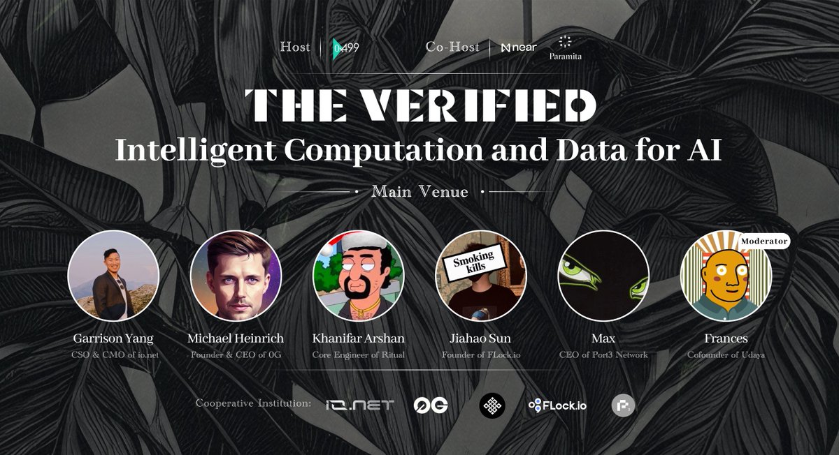 ❇️Exciting News Alert! ❇️ 🏜Only 3 days left until 'The Verified Dubai 2024', cohosted by @NEARFoundation and paramita.vc! Are you ready for the most anticipated event of the season? ⚜️Let's dive into our Panel 1 :Intelligent Computation and Data for AI 🎙Hosted…