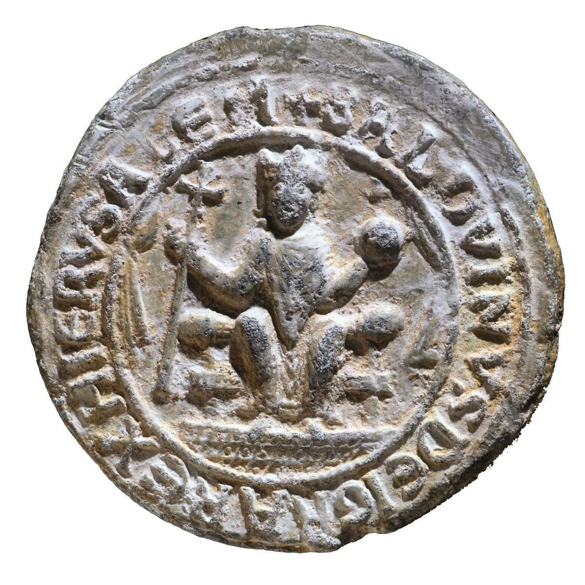 For today’s Monument Monday 🏛️, we decided to showcase something a little different: the seal of Baldwin I, the first king of Jerusalem 🦭. 

#sscle #latineast #crusades #monumentmonday #seal #jerusalem #baldwinI #kingdomofjerusalem #holysepulchre #towerofdavid #Domeoftherock