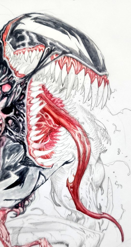 More painting over this Venom page.