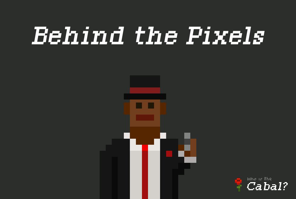 Sheipiter's tweet image. "Who is the Cabal? " might look like simple pixel art, but let me tell there is nothing simple nor rushed about this collection. 

From the animation to the references, this collection is full of little details that I will try to unveil in this thread: