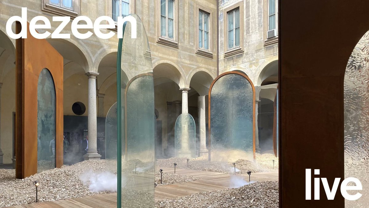 Dezeen is LIVE in Milan! Follow here for updates throughout the day, including exclusive previews of products, installations and events – dezeen.com/2024/04/15/dez…