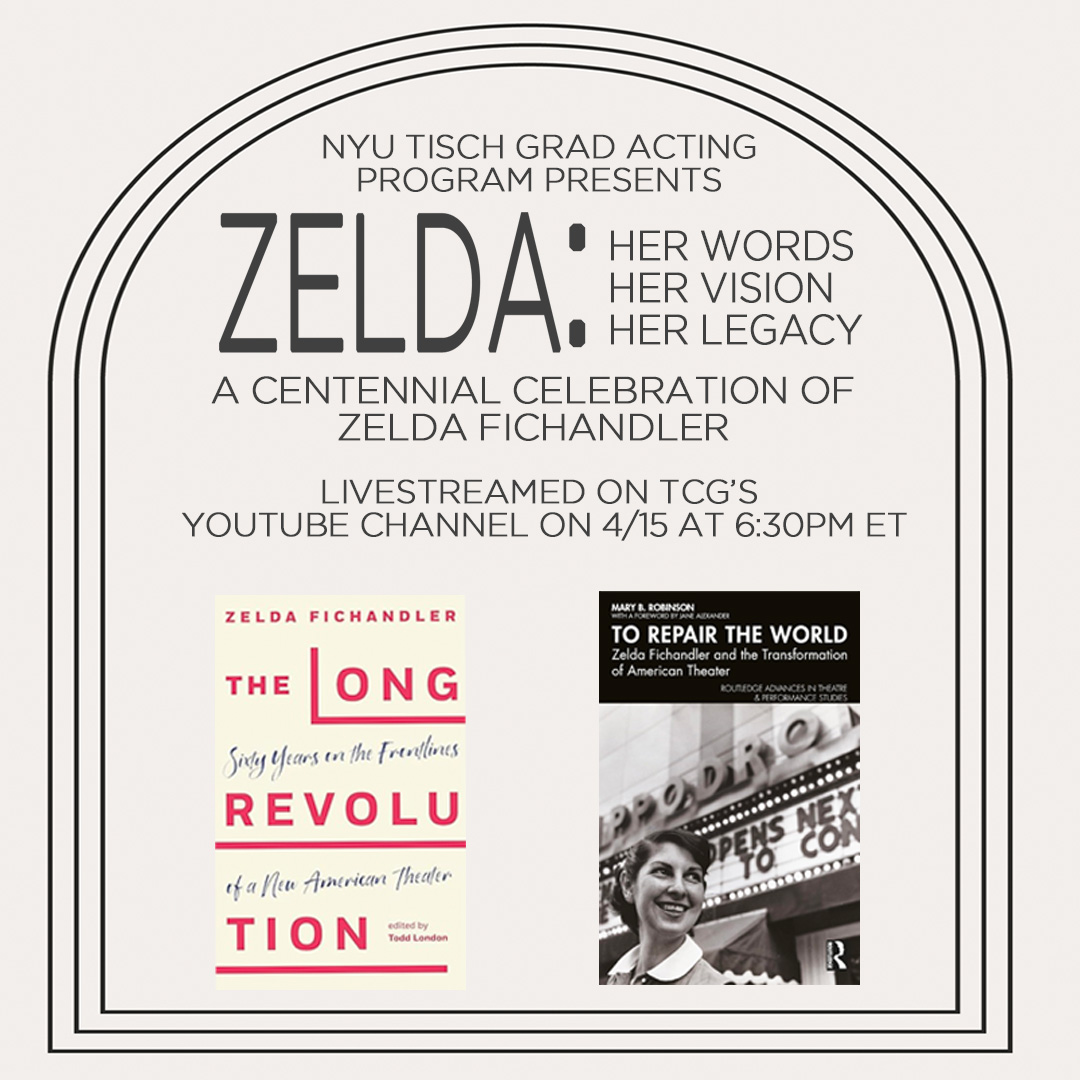 Join us on our YouTube channel this evening at 6:30 ET for a celebration of the life and legacy of Zelda Fichandler featuring Todd London, Mary Robinson, Corey Stoll, Maggie Siff, Karen Pittman, Nadia Bowers, Cherise Boothe, and Miriam Silverman. youtube.com/watch?v=1Qpp3q…