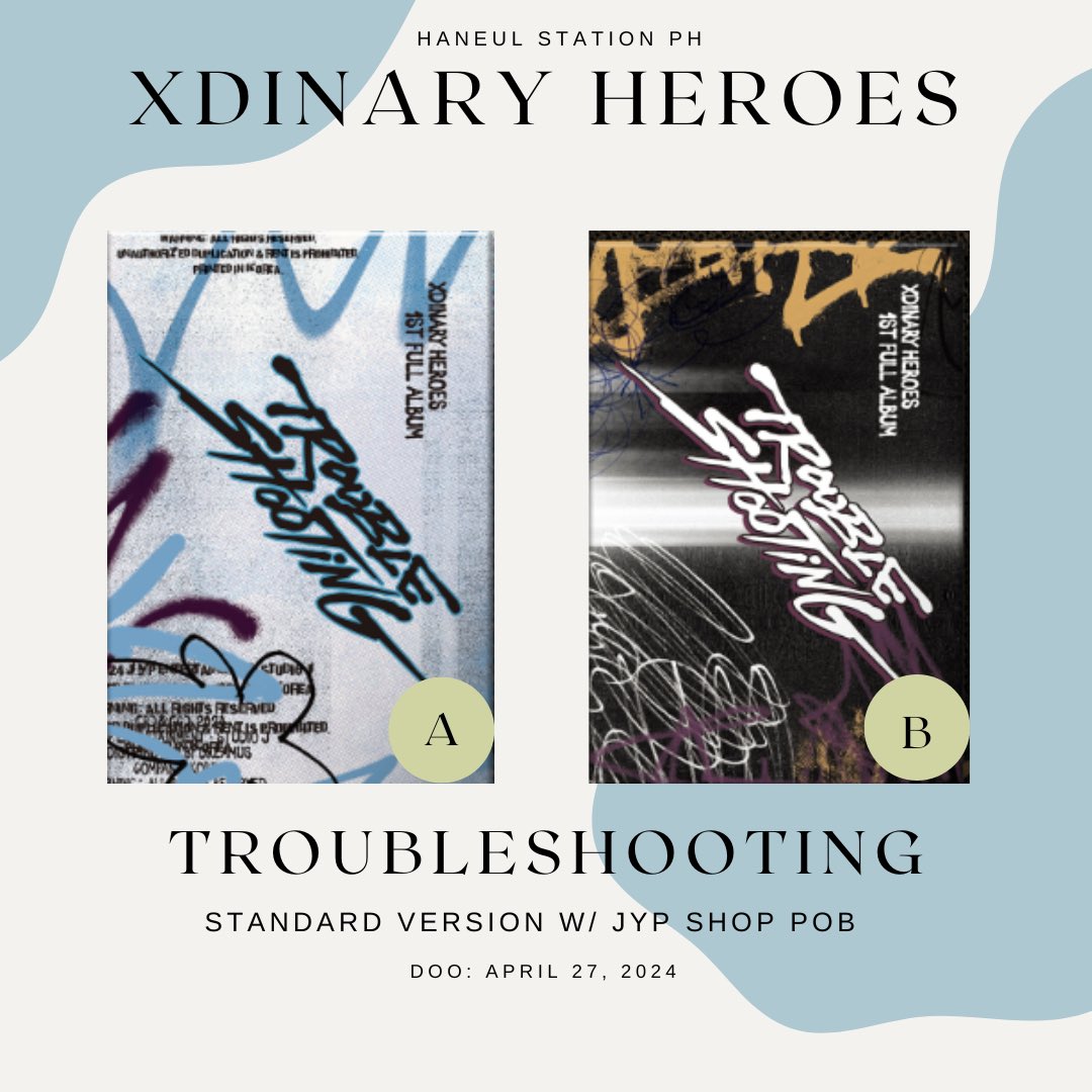 haneulstationph's tweet photo. WTS LFB PH | #HaneulStationPHGO
 
XDINARY HEROES - 1st Full Album <Troubleshooting> with JYP POB

✔️Standard:
A/B - ₱890
SET - ₱1780

✔️Platform NEMO:
Random - ₱580
SET - ₱3280

NETA
DP: ₱200 per item until April 27
Rem bal: June 17

Order link: https://t.co/2cv4KcCuhk https://t.co/whVZcwIjPp