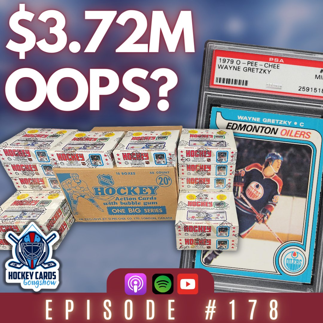 Episode 178 of the Hockey Cards Gongshow podcast is live! Listen here - tinyurl.com/yx4czjhp Watch here - youtu.be/QY6yTWdg4Is #NHL #nhlcards #hockey #hockeycards #rookiecard #upperdeck #bedard #mcdavid #ovechkin #austonmatthews #sidneycrosby #mackinnon #makar #lemieux