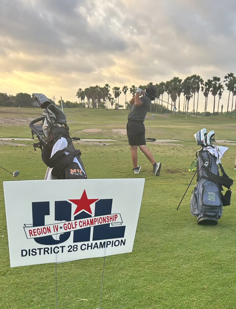Day 1 Region IV Golf Tournament in McAllen, TX We know you will represent McCollum well Josh! Swing well!