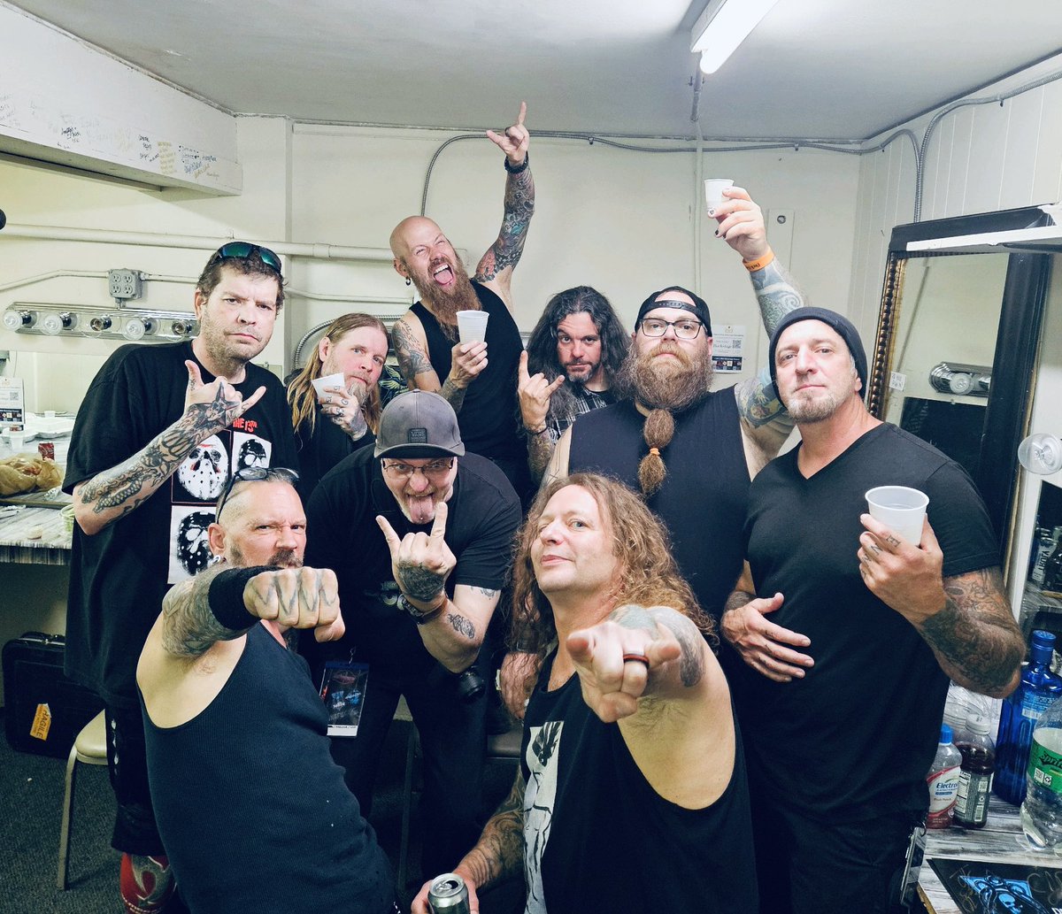 A bittersweet end. We had a blast as always with our brothers Drowning Pool and Saliva. Love sharing the stage with these great artists. Until next time keep it SNAFU 🤘 #AnyGivenSin #SNAFU #Tour #Wrap #DrowningPool #Saliva #Rock #Family #Cheers