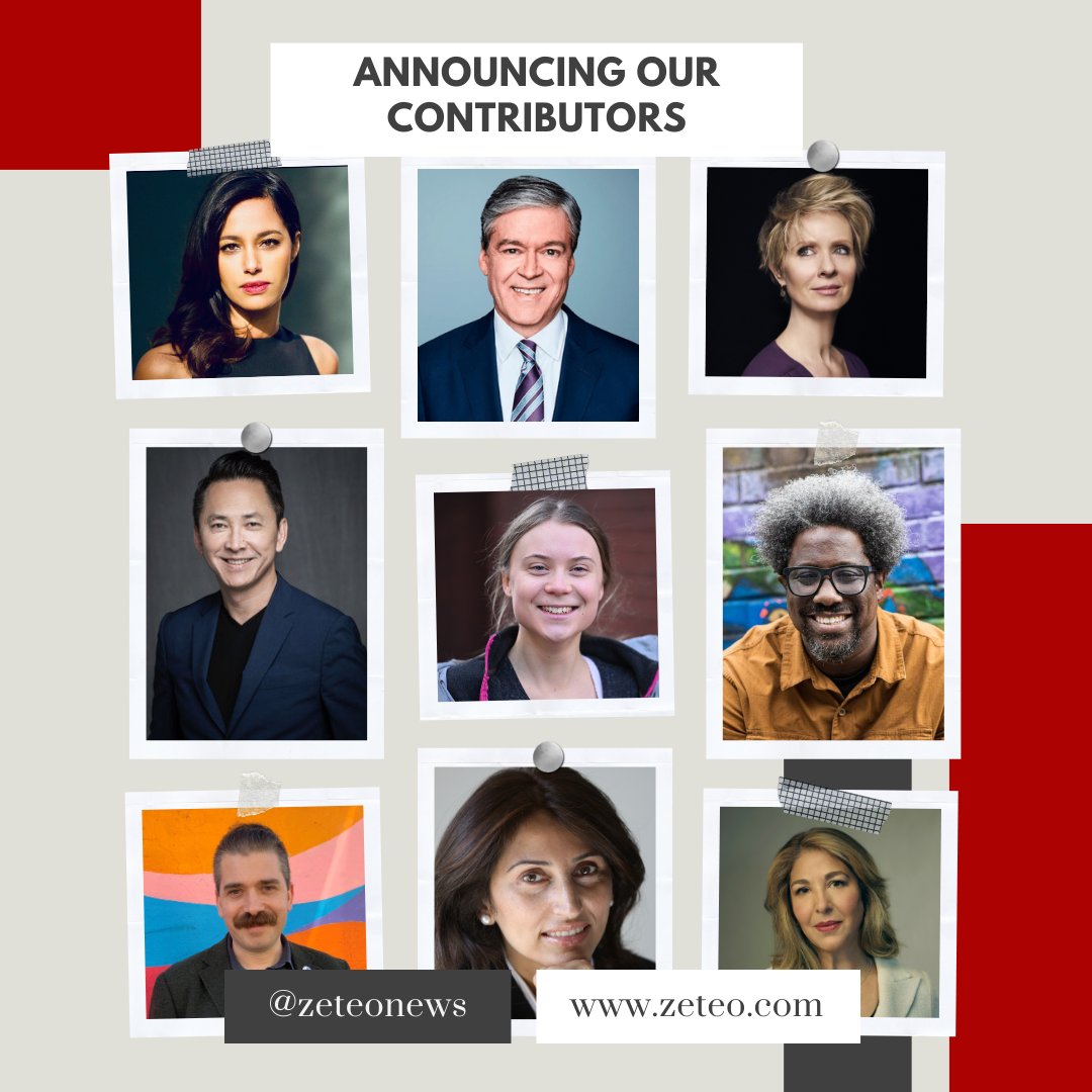 The media company founded by award-winning journalist @mehdirhasan launches today 🎉 Check out some of our star-studded contributors including @GretaThunberg, @wkamaubell, @NaomiAKlein, @CynthiaNixon, @rulajebreal, @JohnJHarwood, and many more! zeteo.com/p/introducing-…