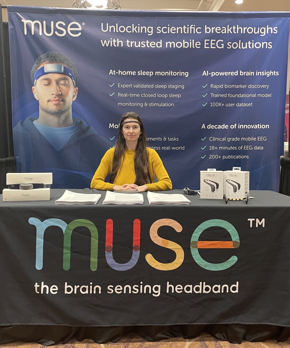 We're at the Cognitive Neuroscience Society conference (@CogNeuroNews) today and tomorrow at the Sheridan Centre Toronto Hotel! Come by and chat with us at booth 118.👋 We'll be here today until 5pm and from 8am-10am tomorrow. See you soon! #CNS2024