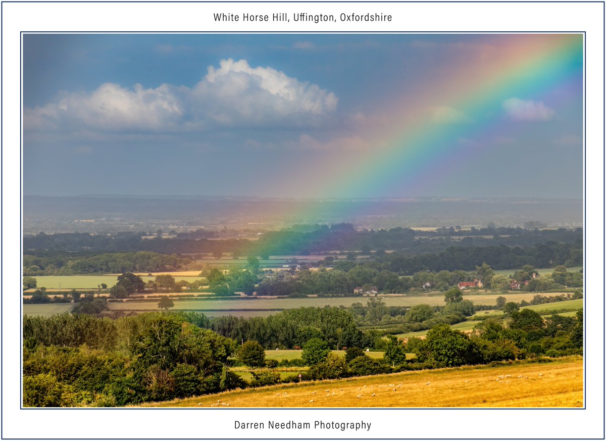 #Rainbow at White Horse Hill, Uffington, #Oxfordshire #StormHour #ThePhotoHour #CanonPhotography #LandscapePhotography #Landscape #NaturePhotography #NatureBeauty #Nature #Countryside #LoveUKWeather @EnglishHeritage @nationaltrust