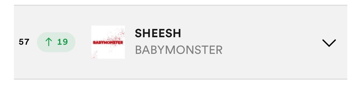 Let’s gooo!!! Keep streaming, we’re doing so good!!👏🏻 #babymonster #sheesh #spotifycharts #babymon #baemon #bemon #babymons7er