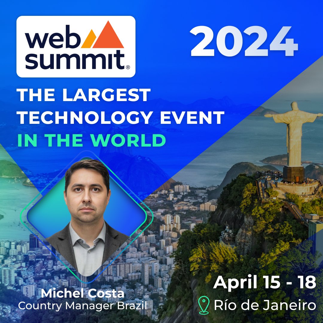 inswitch's tweet photo. 📷 Join @Michel Costa at Web Summit Rio 2024! Explore how #Inswitch can transform your business with tailored fintech solutions. Don't miss out! April 15-18, Rio de Janeiro. #WebSummitRio2024 #Inswitch #Fintech https://t.co/VvmPKQelRn