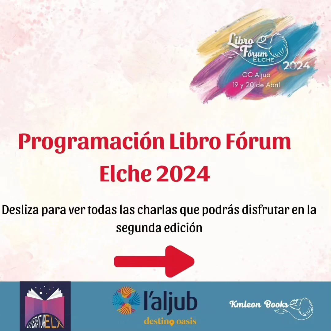 AlonMZ's tweet image. Entremos en la semana del gran acontecimiento del año!!! No os lo podéis perder!!!
@KmleonBooks @Literaturelx_ 
#LibroForumElche2
#YoVoyAlLibroForumElche