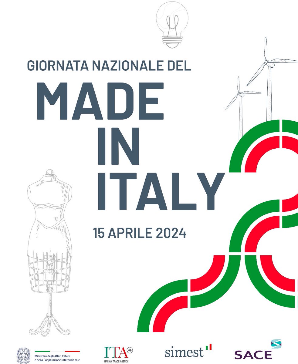 💡🇮🇹 Celebriamo il saper fare italiano nella Giornata Nazionale del #MadeinItaly. @ItalyMFA, @ITAtradeagency, @SIMEST_IT, @SACEgroup insieme per sostenere l'innovazione e l'internazionalizzazione delle imprese italiane. Scopri le iniziative a sostegno dell’export 👉🏻…