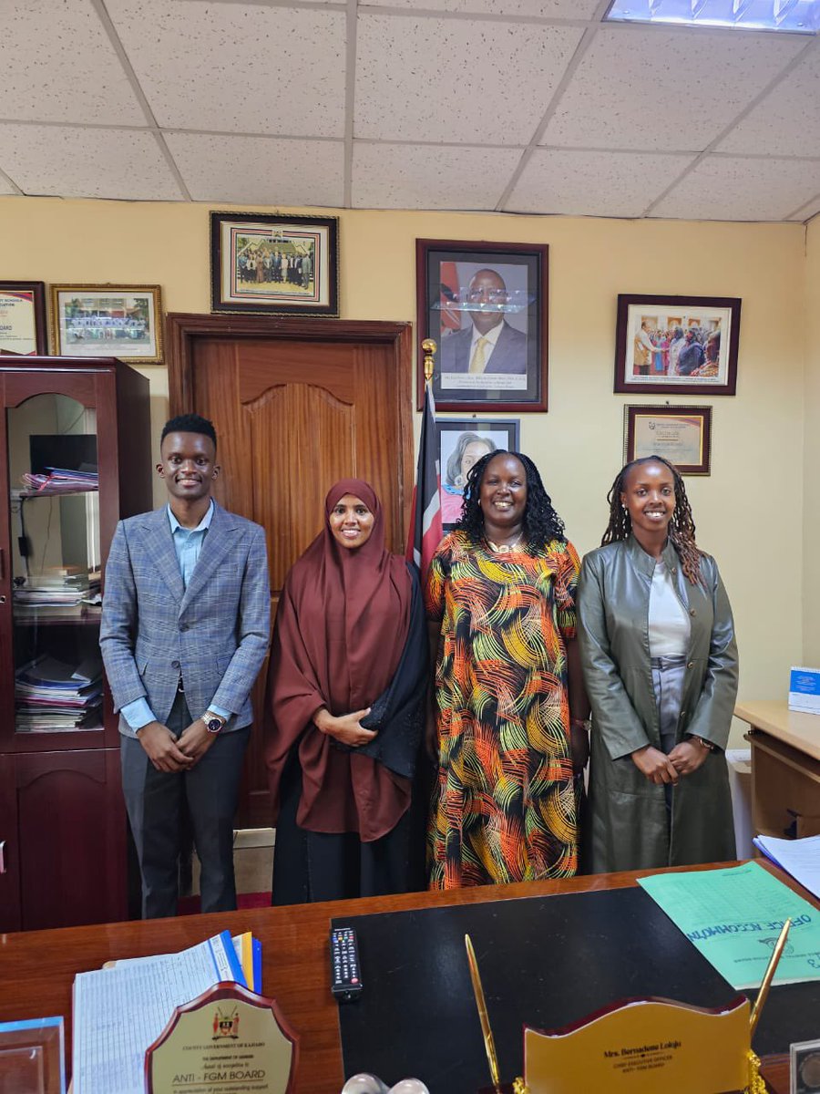 This morning, our Chairperson @benazirmoha , National Coordinator @KeeganKagwe & Asst National Coordinator @lolojuval met with the CEO @AFGMBoard Mrs @lolojuberna at the. They discussed partnership opportunities,