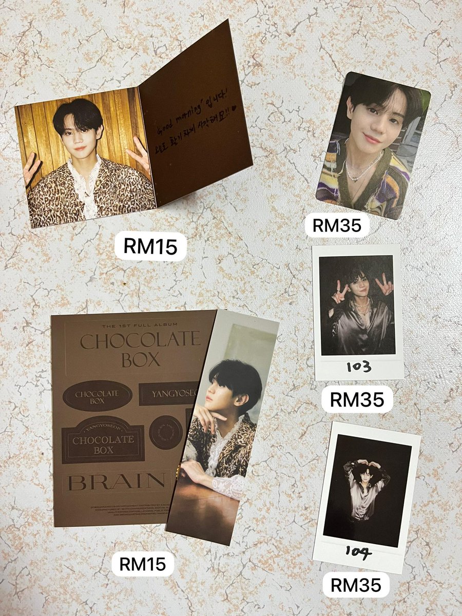KaizoIsLyfe's tweet photo. WTS yoseob's chocolate box inclusion - Milk Version. 

Reason: saya tak kumpul pc and pakai main letak jek all of this in the album. Sayang pula bila fikir. Harga in the picture. Kalau berminat boleh comment or dm ✌🏻 

@pasarHighlight #pasarhighlight #yys #YANGYOSEOP https://t.co/vdJB087Vj8