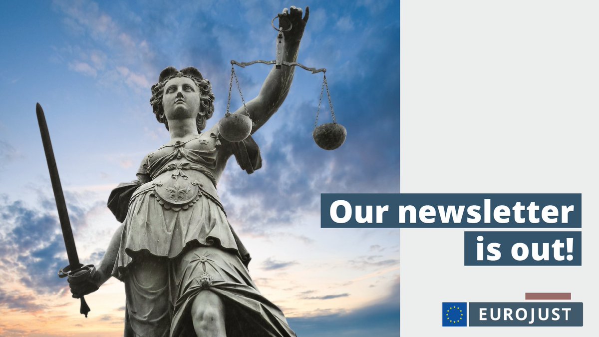 ✉️ The latest edition of our newsletter is out! It includes key news from Q1 2024, including: 🇺🇦 a focus on accountability efforts on Ukraine 🚨 casework highlights 👥 new additions to #TeamEurojust ➕ and more! Read it online here 👉 eurojust.europa.eu/newsletter/q1-…