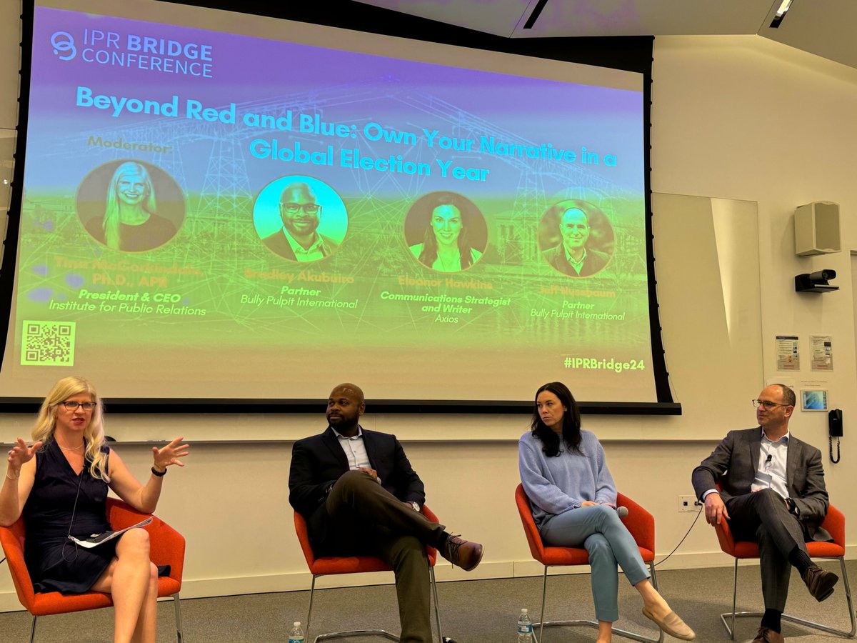 📍 @InstituteForPR Bridge Conference | Washington, DC Last week, BPI’s @BNAkubuiro + @JeffreyNussbaum were joined by Axios’s @emayhawk in a conversation moderated by @tmccorkindale.