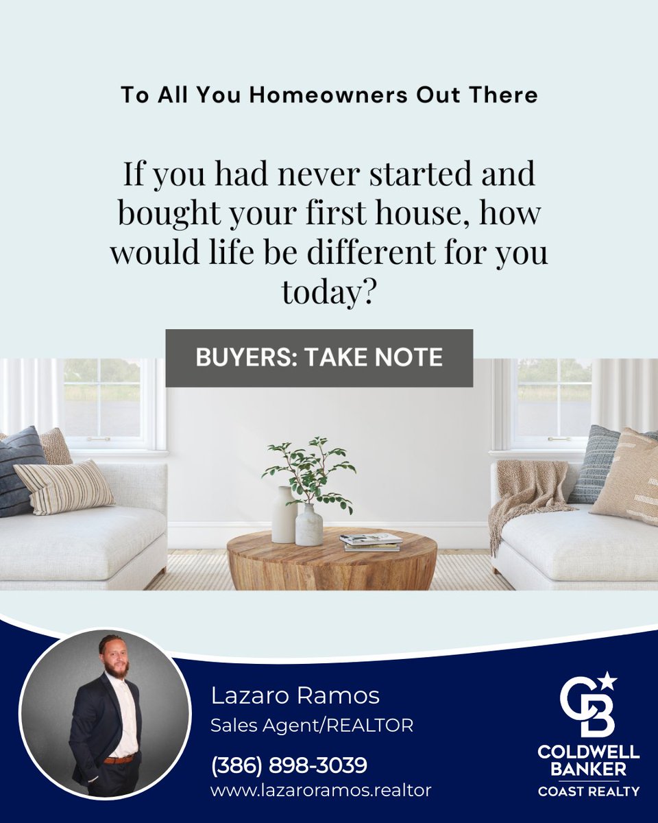 Homeowners, ever wonder how different life would be if you hadn't bought your first house? Let's hear your 'what ifs!'

#homebuying #firsthome #whatif #homeownerstories #startnow #homebuyingprocess #homebuying #realtor #realtorlife #realtor® #deltonafl #coldwellbanker