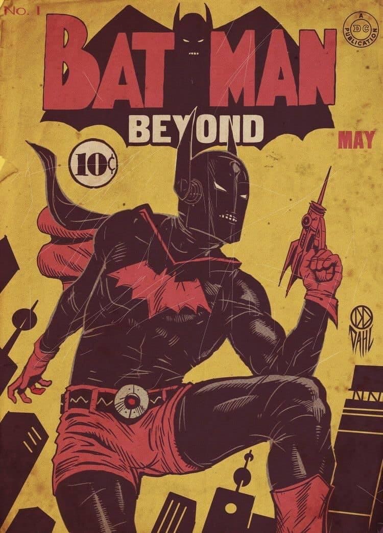 Retro Batman Beyond
Artwork by @draw1ngbl00d 
#Batman #BatmanBeyond #comicbooks