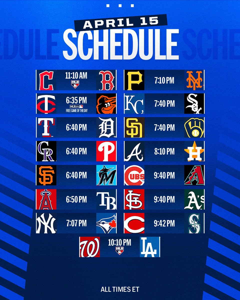 A full day of baseball on Jackie Robinson Day! #Jackie42
