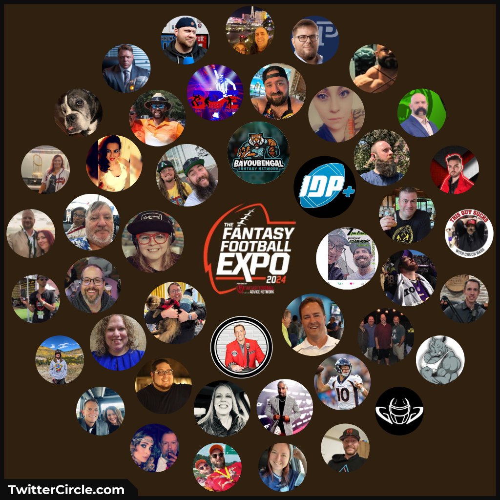 It's our Twitter Circle! How many of these people have you met or want to meet at #FFExpo24? Don't forget to get your tickets at: thefantastyfootballexpo.com