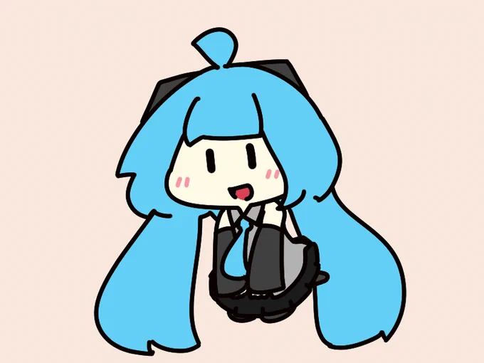 #1日1絵チャレンジ245日目ミクミク 